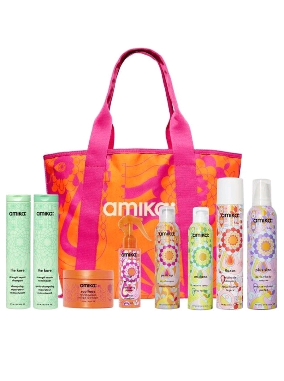 Amika Try Me Kit 8 Piece Kit Plus Tote Bag Sales Fast Read Description